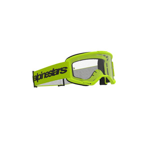 ALIPINESTARS VISION 3 WORDMARK GOGGLE | FLURO YELLOW (5038) | CLEAR LENS