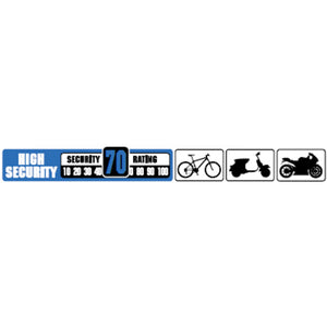 OG U-LOCK & CABLE | BULLDOG | U-LOCK 13mm X 9cm X 14cm | CABLE 10mm X 120cm