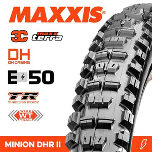 MAXXIS MINION DHR II 29 X 2.40 WT 3C TERRA DH TR E-MTB FOLD 60X2TPI E-50