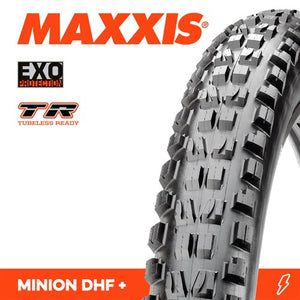MAXXIS MINION DHF 27.5 X 2.80 PLUS EXO TR FOLD 60TPI E-25