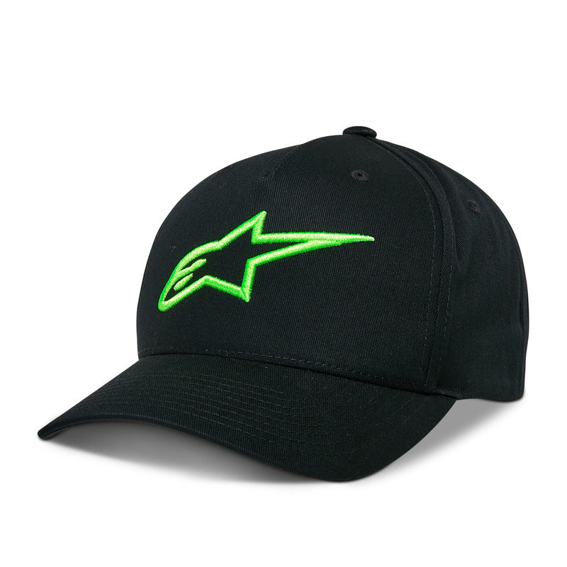 ALIPINESTARS AGELESS SNAPBACK HAT BLACK/GREEN