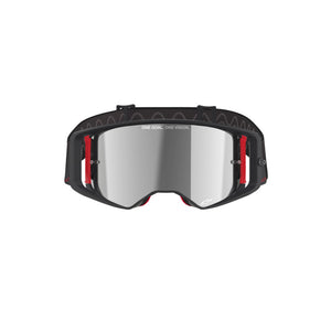ALIPINESTARS SUPERTECH CORP GOGGLE | BLACK RED (1434) | MIRROR SILVER LENS