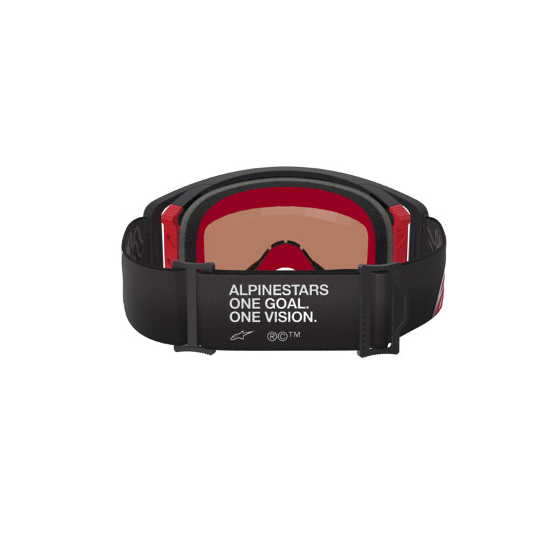 ALIPINESTARS SUPERTECH CORP GOGGLE | BLACK RED (1434) | MIRROR SILVER LENS