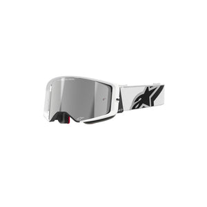 ALIPINESTARS SUPERTECH CORP GOGGLE | WHITE (2055) | MIRROR SILVER LENS.