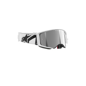 ALIPINESTARS SUPERTECH CORP GOGGLE | WHITE (2055) | MIRROR SILVER LENS.