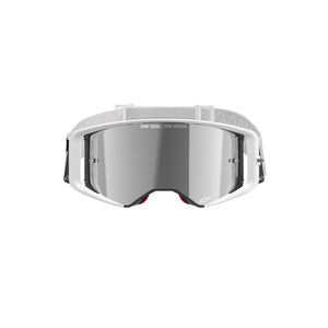 ALIPINESTARS SUPERTECH CORP GOGGLE | WHITE (2055) | MIRROR SILVER LENS.