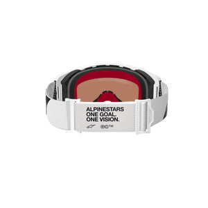 ALIPINESTARS SUPERTECH CORP GOGGLE | WHITE (2055) | MIRROR SILVER LENS.