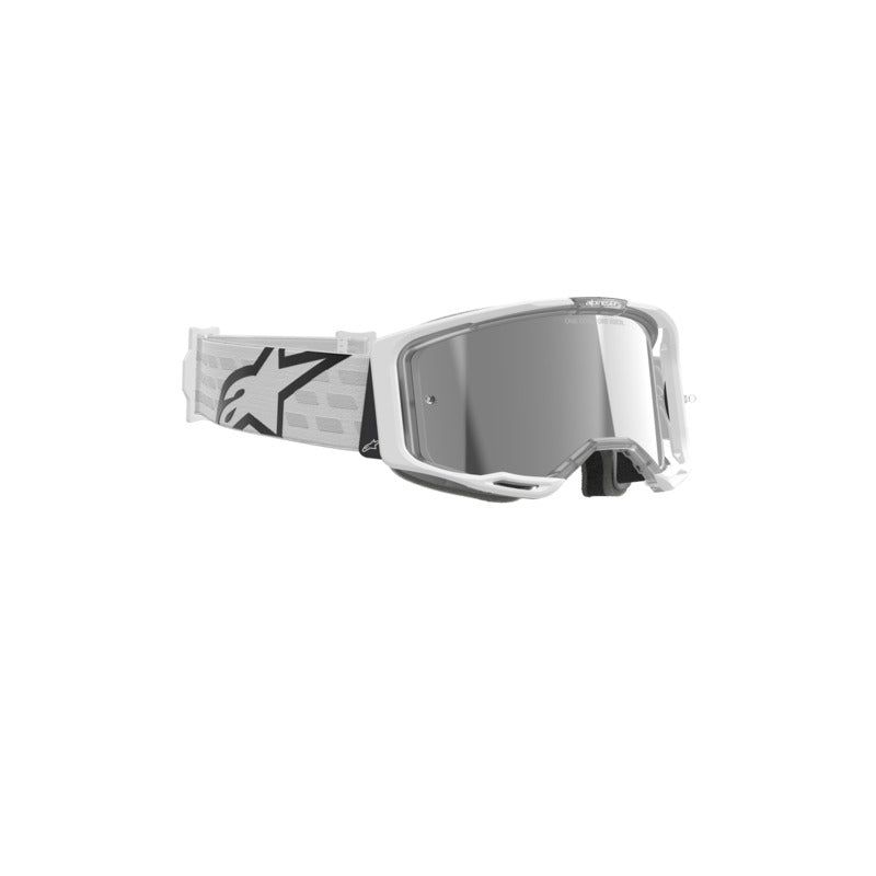 ALIPINESTARS VISION 8 CORP GOGGLE | WHITE (2055) | MIRROR SILVER LENS