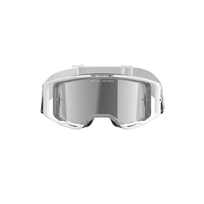 ALIPINESTARS VISION 8 CORP GOGGLE | WHITE (2055) | MIRROR SILVER LENS