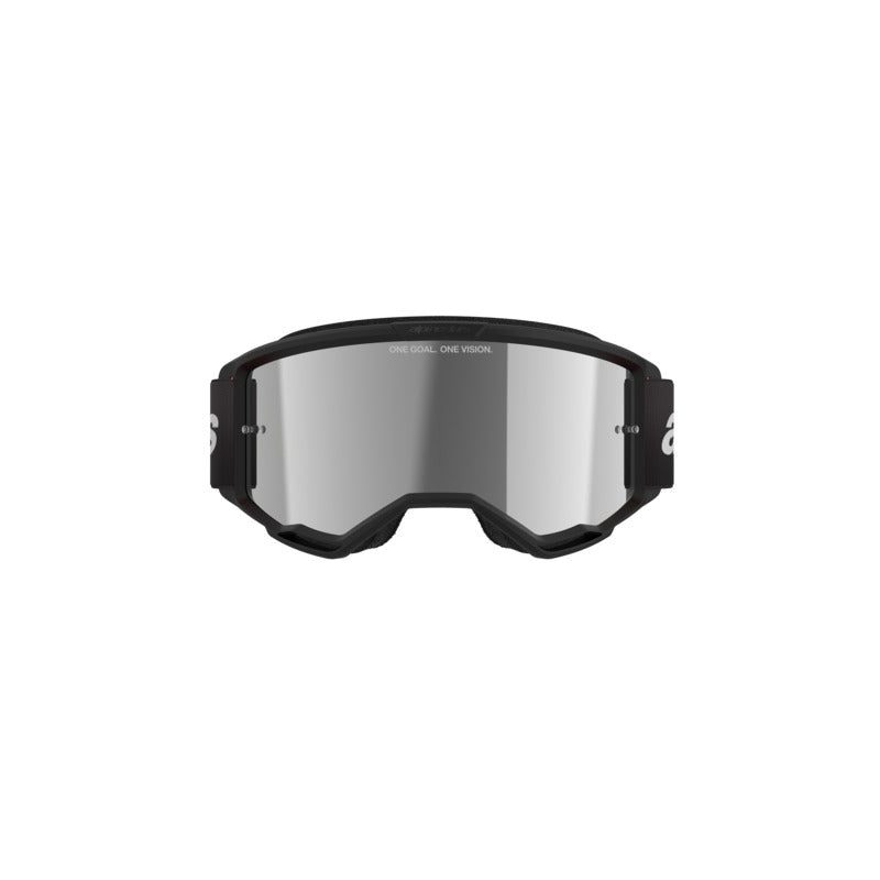 ALIPINESTARS VISION 3 WORDMARK GOGGLE | BLACK (1456) | MIRROR SILVER LENS