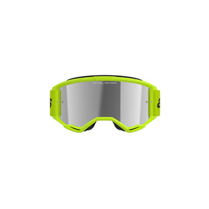 ALIPINESTARS VISION 3 WORDMARK GOGGLE | FLURO YELLOW (5299) | MIRROR SILVER LENS