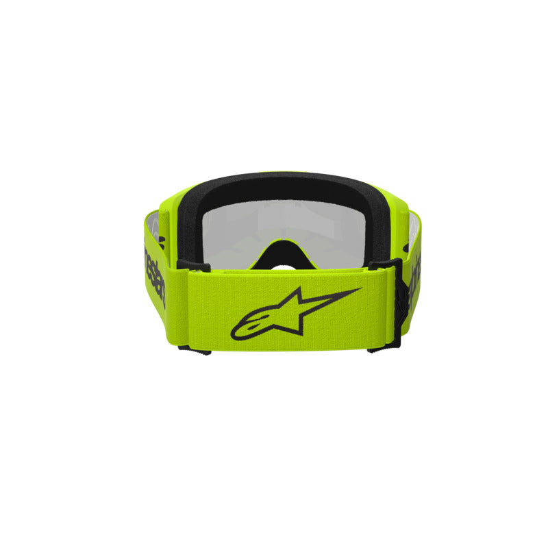 ALIPINESTARS VISION 3 WORDMARK GOGGLE | FLURO YELLOW (5299) | MIRROR SILVER LENS