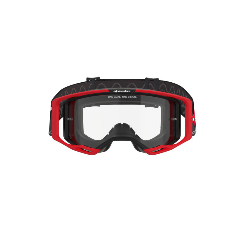ALIPINESTARS VISION 8 LUAR GOGGLE | RED BLACK (3113) | CLEAR LENS