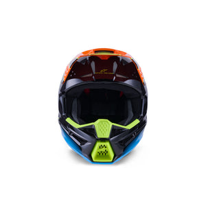 ALIPINESTARS SM3 FRAY HELMET ECE06 BLACK ORANGE FLURO YELLOW GLOSSY