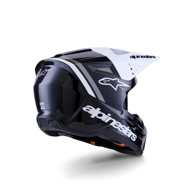 Alpinestars SM3 RADIUM HELMET ECE06 BLACK WHITE GARY GLOSSY