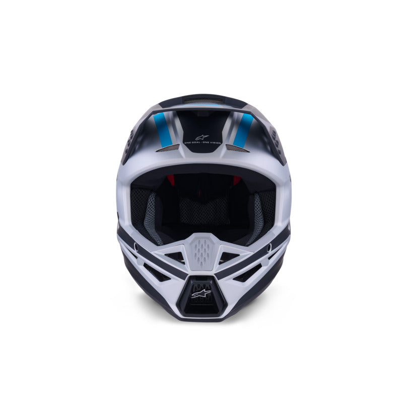 ALIPINESTARS SM3 HEAT HELMET ECE06 SILVER BLUE BLACK MATT