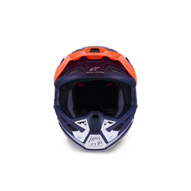 ALIPINESTARS SM7 CORE HELMET ECE06 ORANGE BLUE MATT