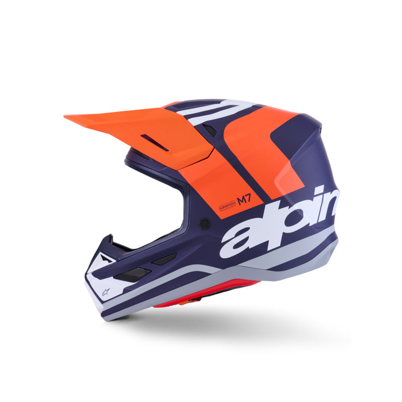 ALIPINESTARS SM7 CORE HELMET ECE06 ORANGE BLUE MATT