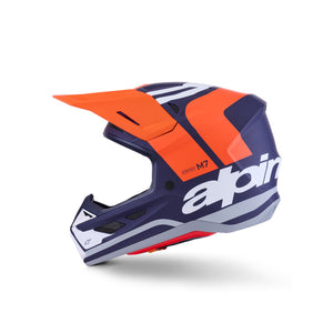 ALIPINESTARS SM7 CORE HELMET ECE06 ORANGE BLUE MATT