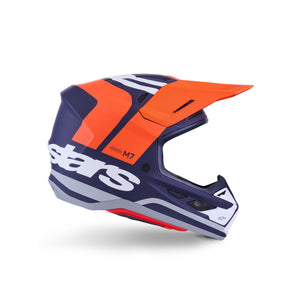 ALIPINESTARS SM7 CORE HELMET ECE06 ORANGE BLUE MATT