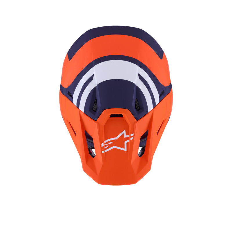 ALIPINESTARS SM7 CORE HELMET ECE06 ORANGE BLUE MATT