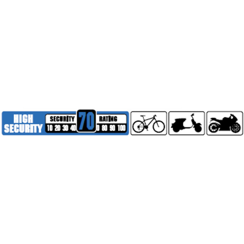 OG U-LOCK & CABLE | BULLDOG | U-LOCK 13mm X 9cm X 14cm | CABLE 10mm X 120cm