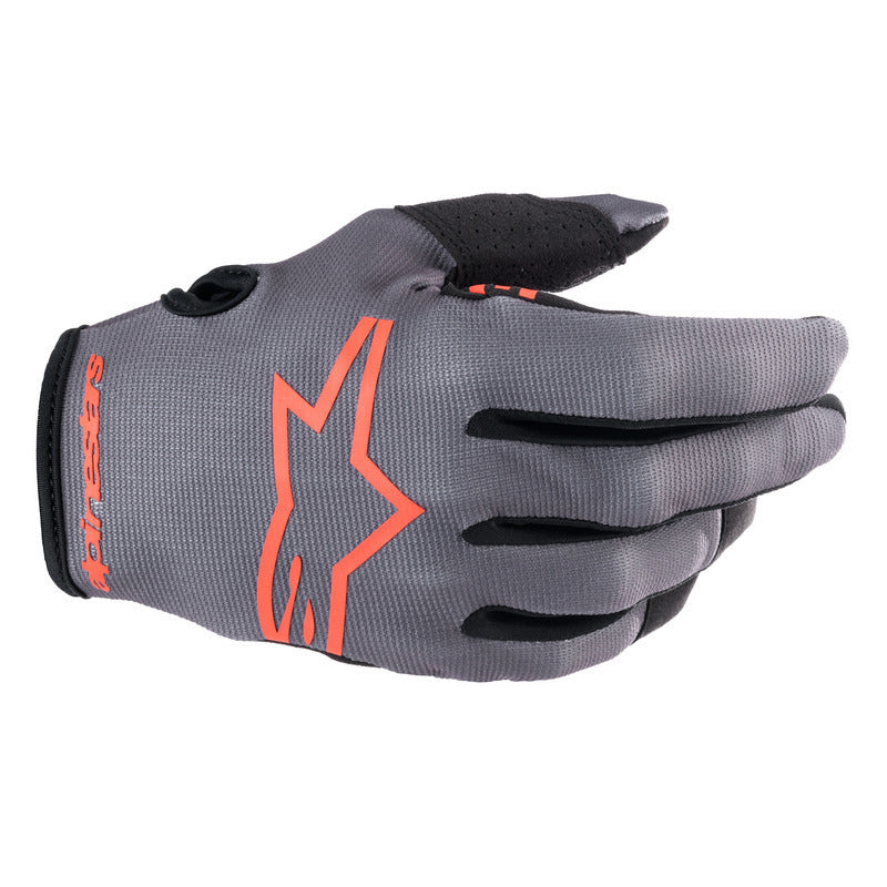 ALIPINE STARS YOUTH RADAR GLOVES MAGNET NEON RED