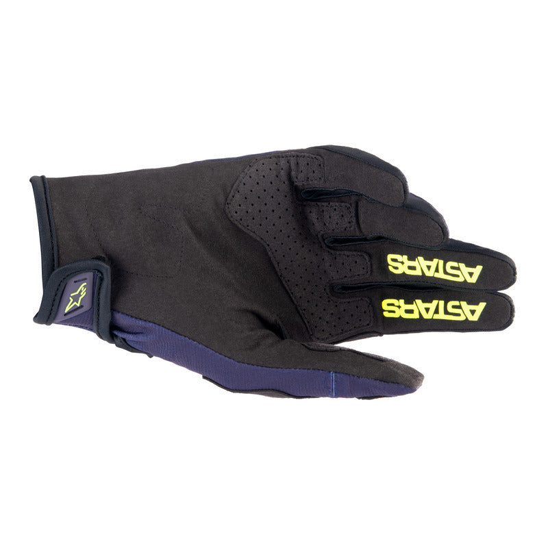 ALIPINE STARS TECHSTAR GLOVES NIGHT NAVY FLUROYELLOW