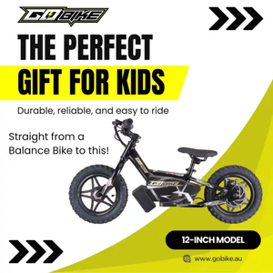 GoBike 12 Inch Ebike for Kids With Traning wheels – Perfect First Ride for Ages 2–5