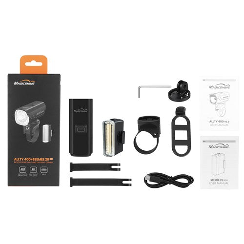 MAGICSHINE Light Set - Allty 400 & SeeMee 20 Combo - USB-C - IPX6