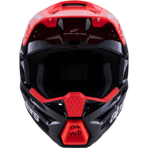 ALIPINESTARS SM3 RADIUM HELMET ECE06 BLACK FLURO-RED WHITE GLOSSY