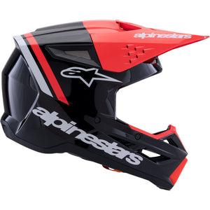 ALIPINESTARS SM3 RADIUM HELMET ECE06 BLACK FLURO-RED WHITE GLOSSY