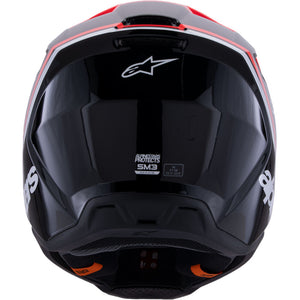 ALIPINESTARS SM3 RADIUM HELMET ECE06 BLACK FLURO-RED WHITE GLOSSY
