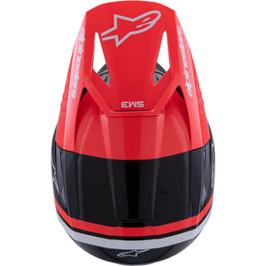 ALIPINESTARS SM3 RADIUM HELMET ECE06 BLACK FLURO-RED WHITE GLOSSY