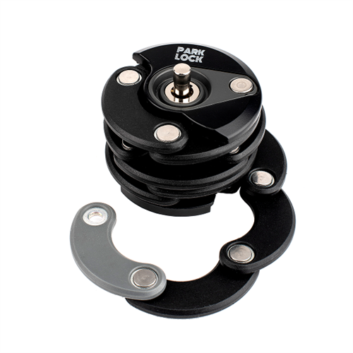 PARK LOCK Brooklyn - Folding Round Lock High Security - 3mm Hardened Steel Zinc Body ABS Housing