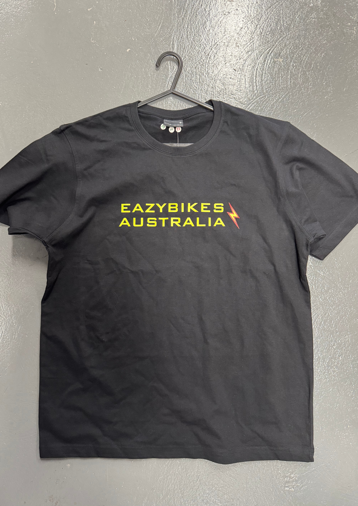 EAZYBIKES Adults T-Shirt - 100% Cotton - Black