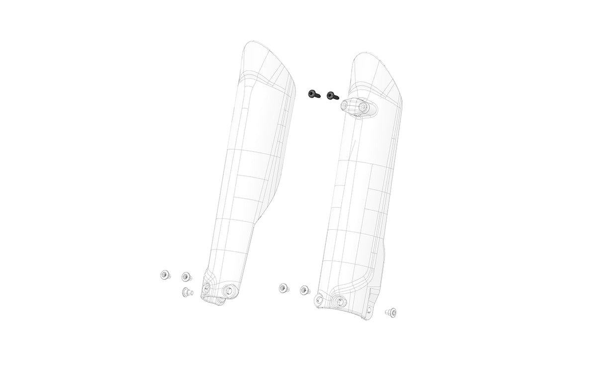 Brake bracket screws on fork guard - Stark MX 1.0