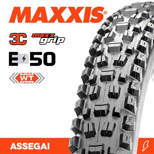 MAXXIS ASSEGAI 29 X 2.50 WT 3C GRIP DH TR E-MTB FOLD 60X2TPI E-50