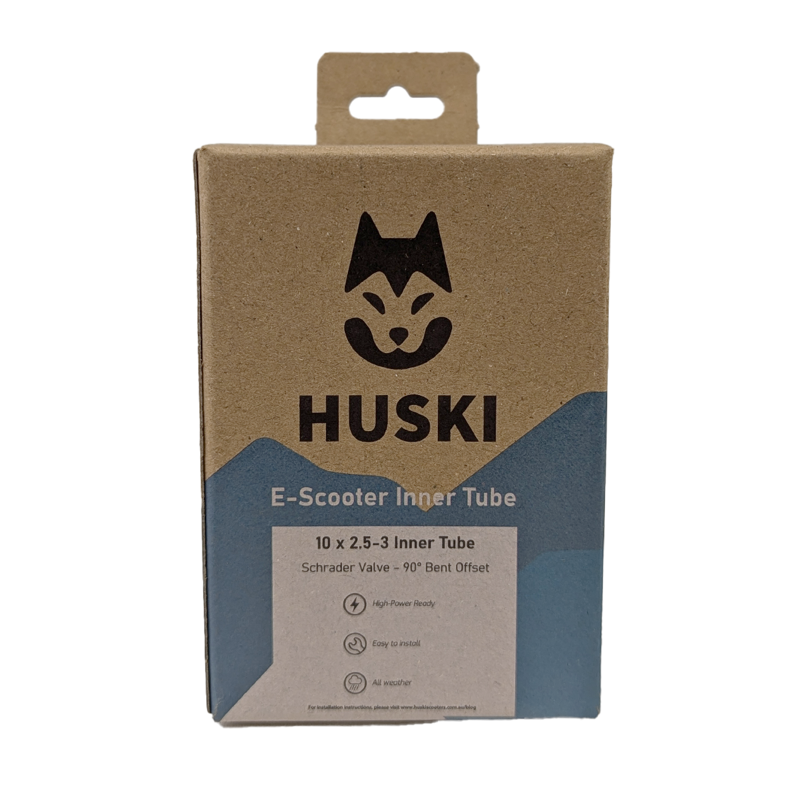 Electric Scooter Tube 10x2.5-3 Bent Valve 90º ( Huski )