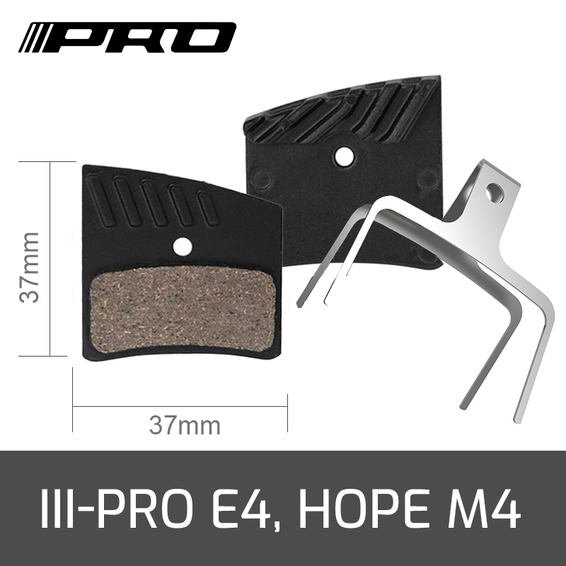 SEMI-METAL BRAKE PADS - E4, HOPE M2, SHIM M755
