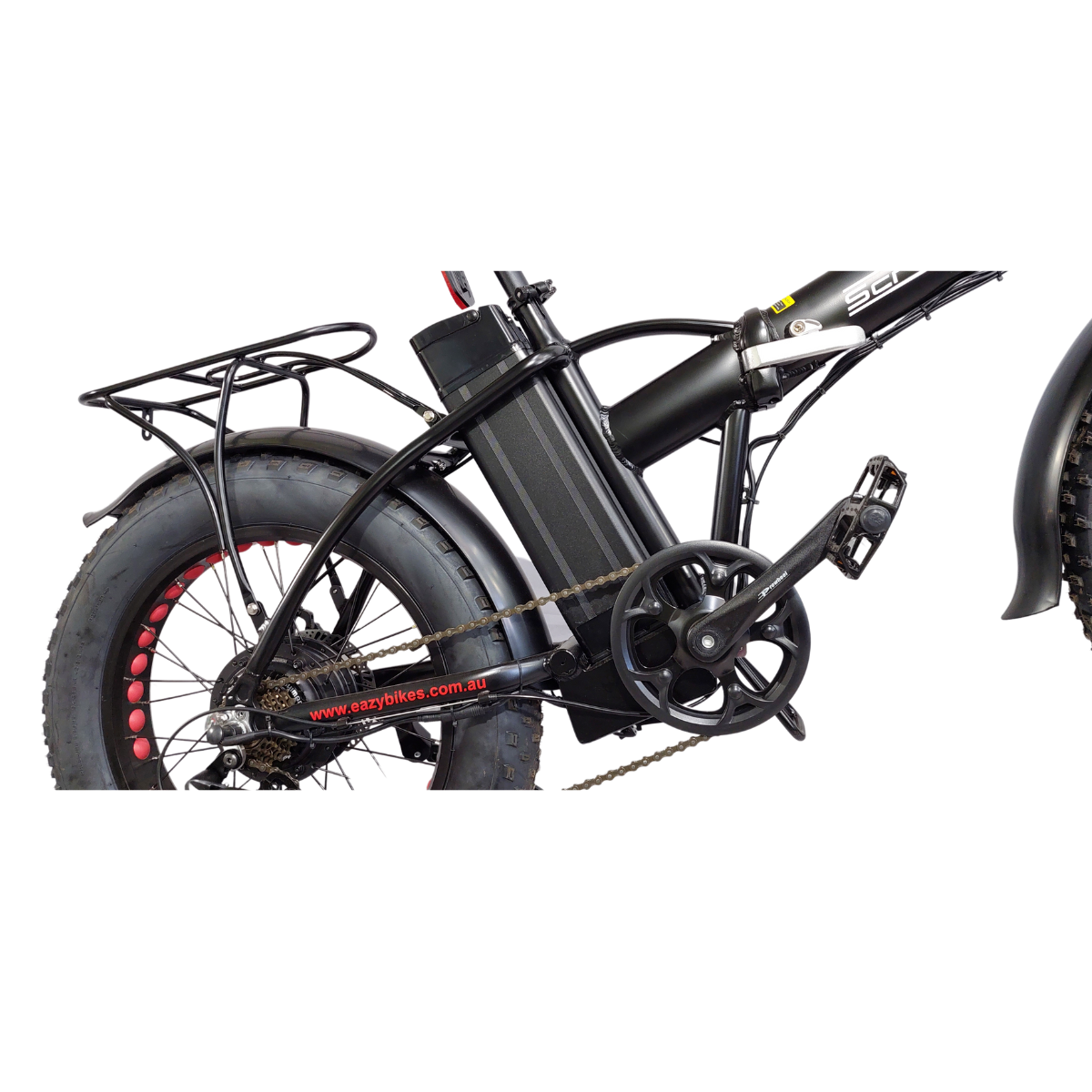 Scrambler 500w Fat Tyre Folding Electric Bike EazyBikesAustralia