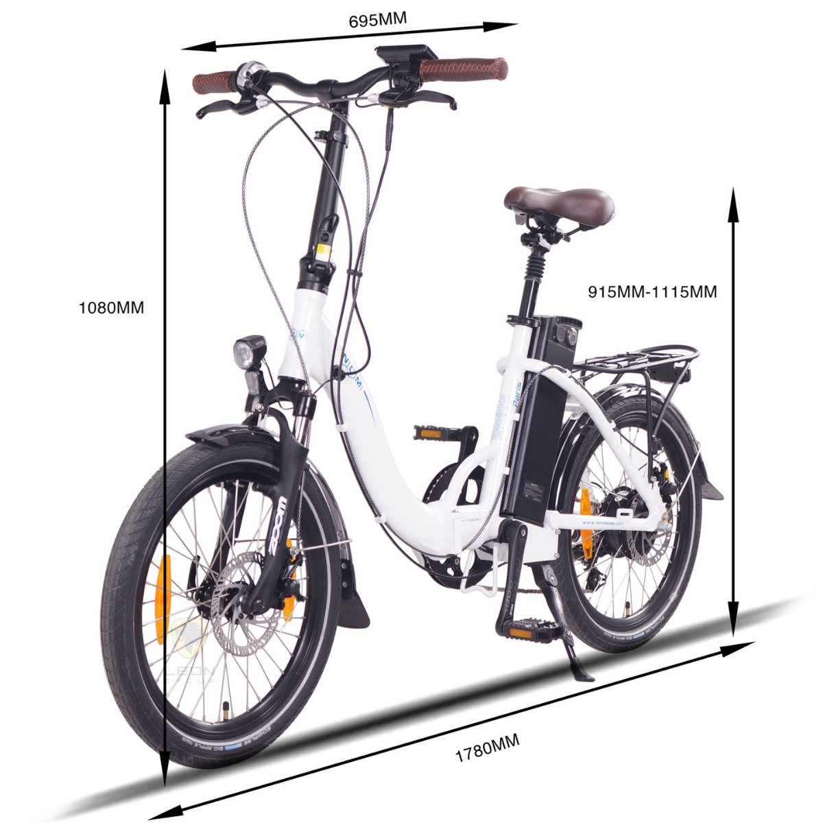NCM Paris Folding Electric Bike