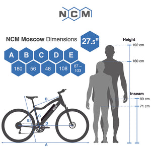 NCM Moscow Plus 250 Electric Mountain Bike